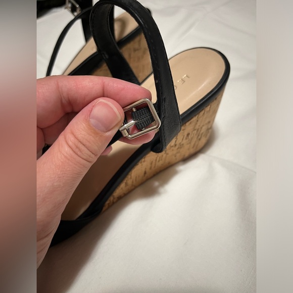Black wedge Le Chateau sandal - Picture 6 of 7